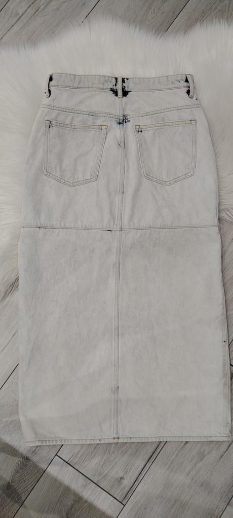 Dlhá riflova sukňa, h&m,38