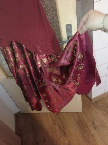 Spoločenské šaty bordova /vínová farba -, 46