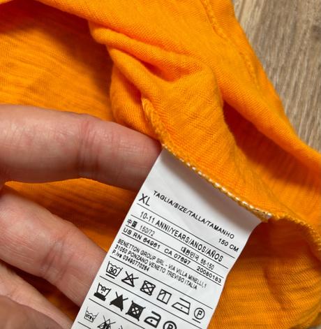 Oranžový top benetton, benetton,152