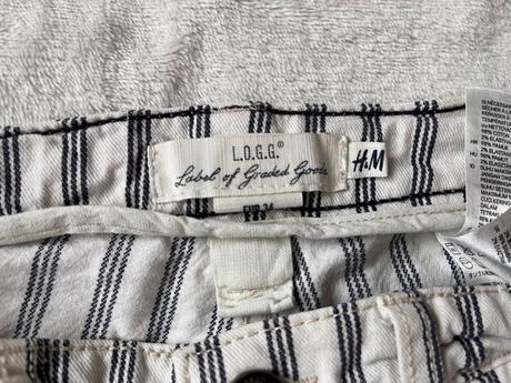 Pásikavé kraťasy, h&m,xs