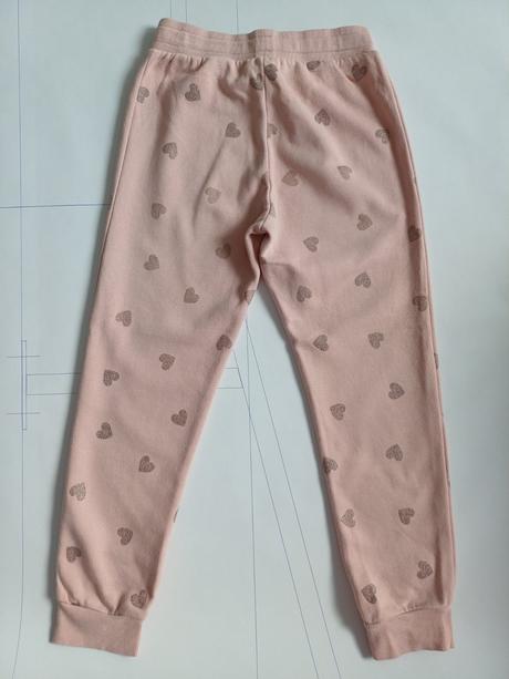 Tepláky so srdiečkami, h&m,134
