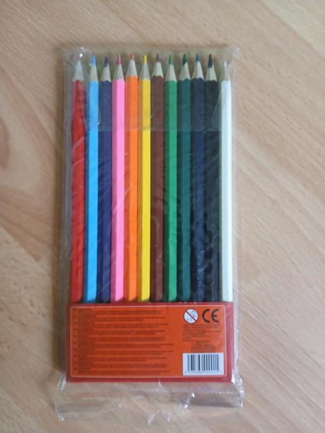 Drevené farebné pastelky, 