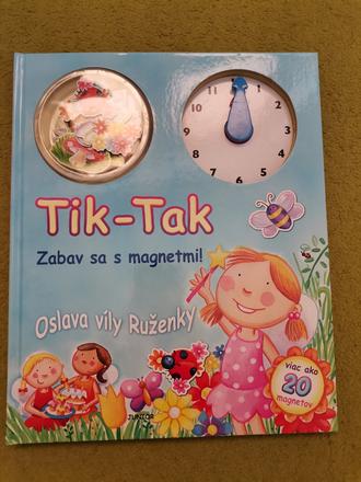 Kniha s magnetkami tik tak,