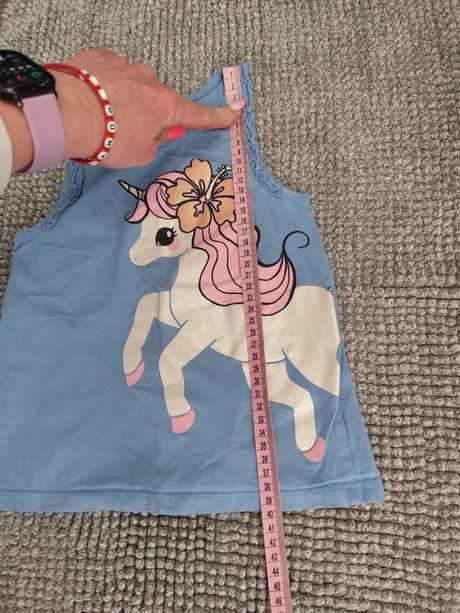 Tielko s koníkom veľ. 110/116, h&m,110