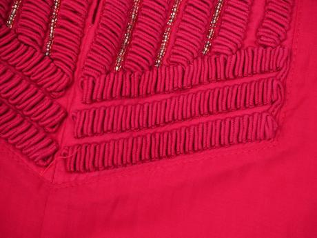 Kvalitná červená blúzka h&m conscious collection, h&m,34