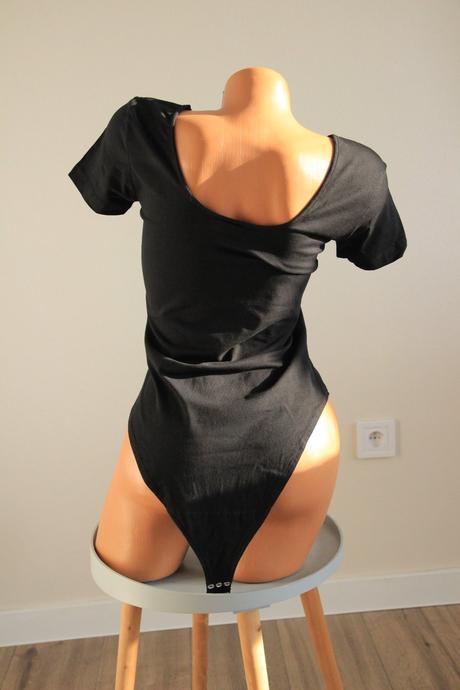 Čierny bavlnený body top, urban classics, m