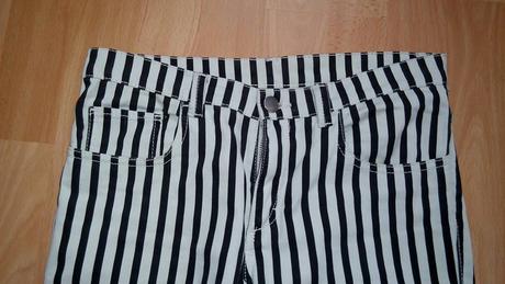 Dievčenské pružkovane nohavice, h&m,164