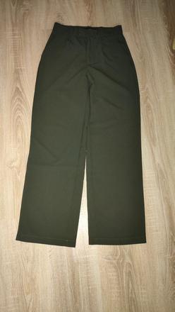 Tmavozelené nohavice, pull&bear,xs