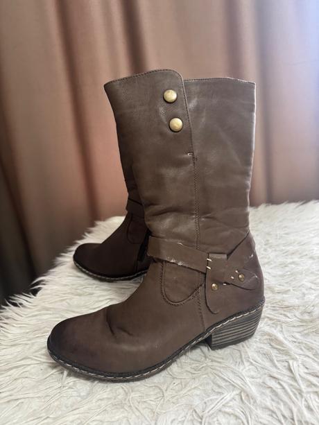 Hnedé čižmy rieker veľ.40, rieker,40