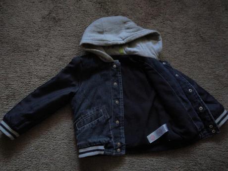 Zateplená riflova bundicka, f&f,104