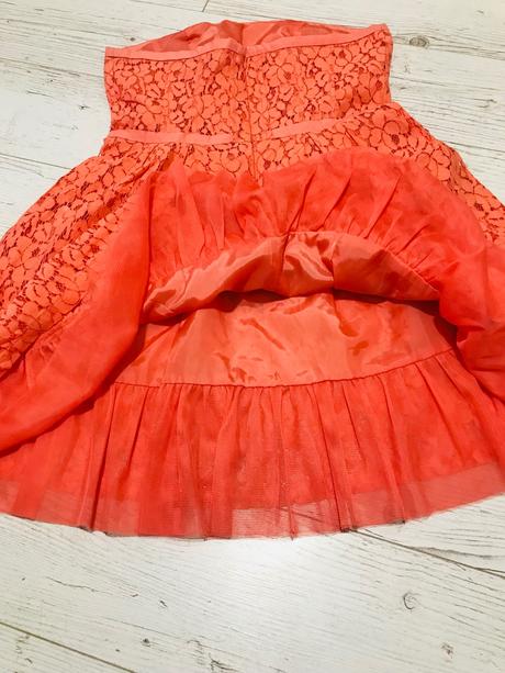 Saty čipka orandzove 38, reserved,38