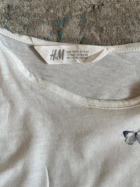 3x tričko s volánovým rukávom, 110