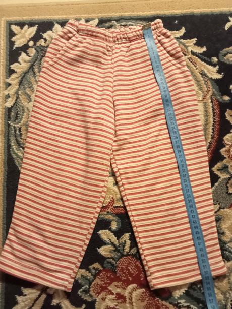 Teplé pruhované tepláčiky, antony,98