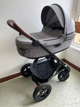 Kočiar stokke+ autosedačka joie, stokke,stokke trailz classic
