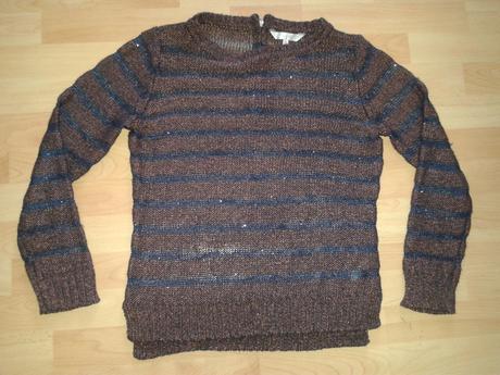Pruhovany leskly svetrik, 38