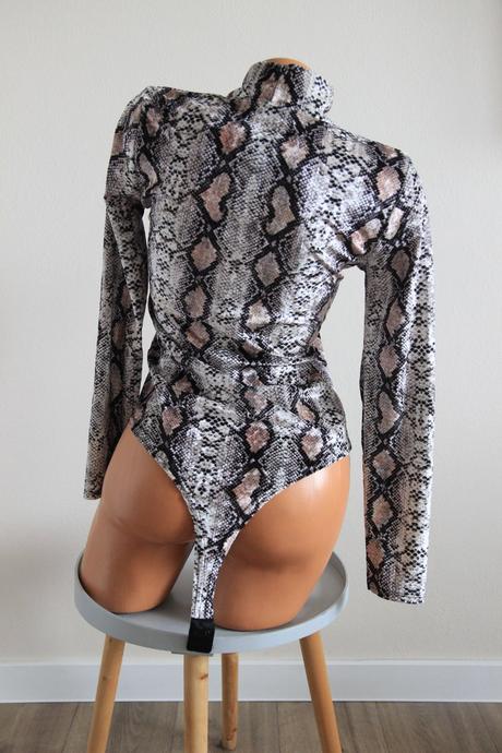 Zamatový hadí body top, m, m