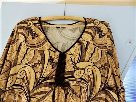 Luxusné tričko /tunika na šnurovanie, xl