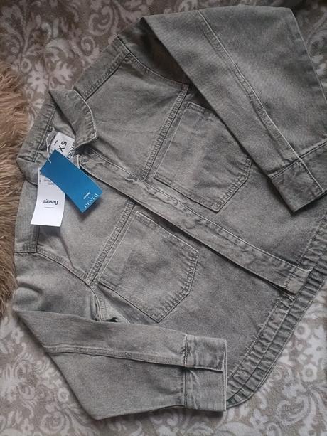 Denimová bunda oversize sinsay, sinsay,xs