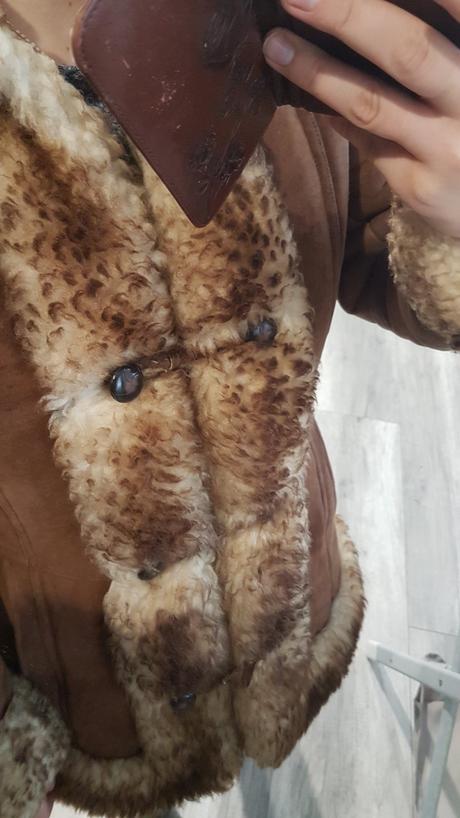 Dámsky zimný kožuch, s