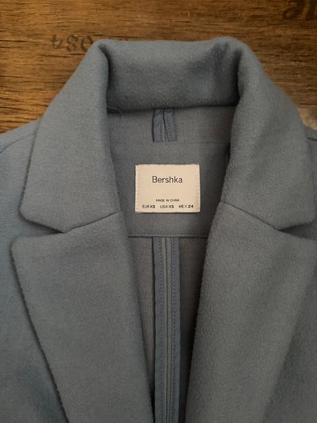 Modrý kabátik bershka, bershka,xs