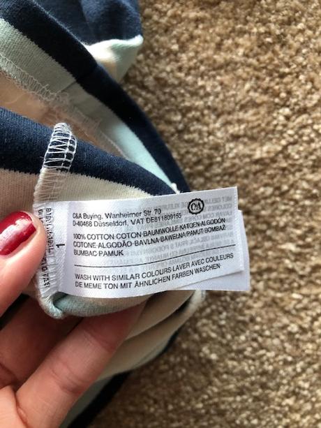 Pásikavé tričko vel.10-12r., c&a,146