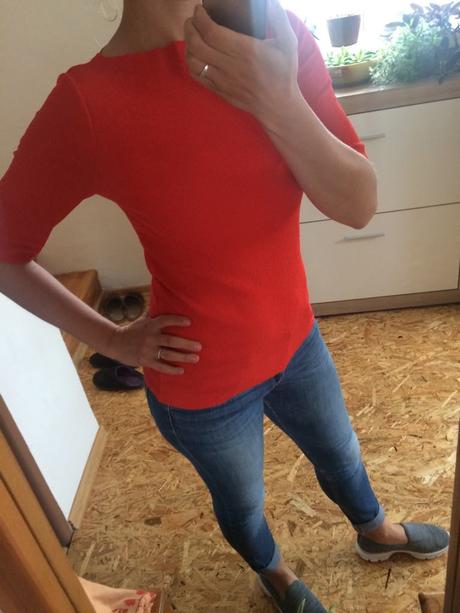 Oranžové tričko, h&m,m / s