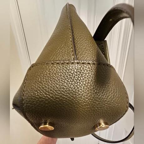 Kožený ruksak, batoh michael kors hayes khaki, michael kors