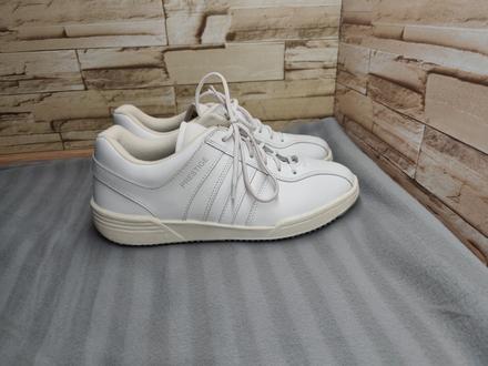 Prestige 42 - kožené biele topánky, 42