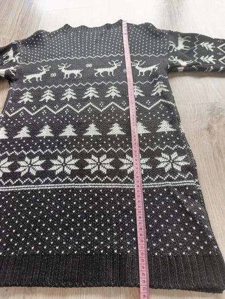 Dámsky čierny vianočný sveter, 