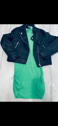 Nádherne zelene jarné saty, h&m,140