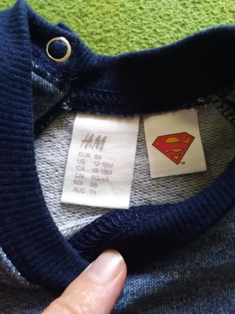 Mikina superman, h&m,86