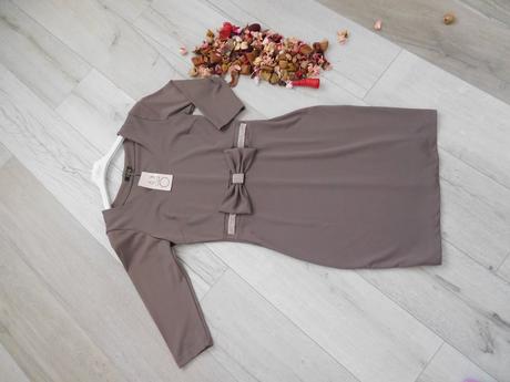 Olie šaty 38v, pružné hnedej farby, 38