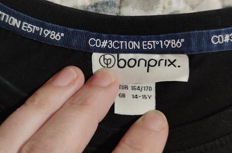 Čierne bpc, bonprix,164