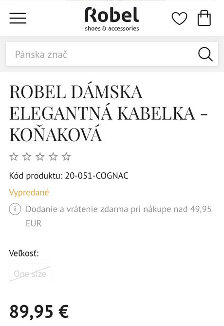Hnedá malá kožená kabelka, 