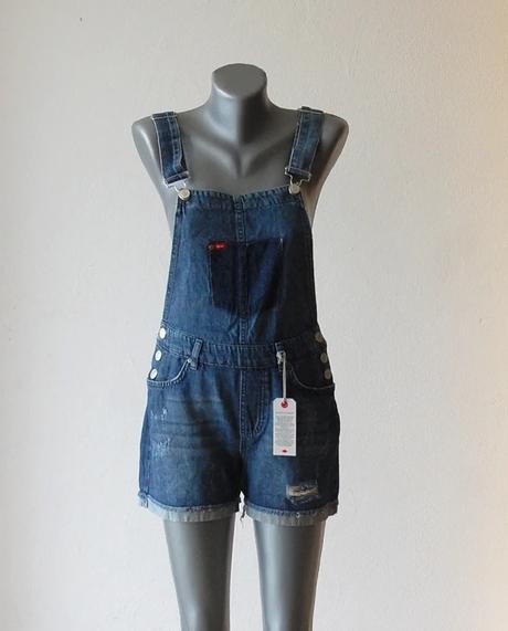 Štýlové džínsové kraťasy na traky, lee cooper,xs