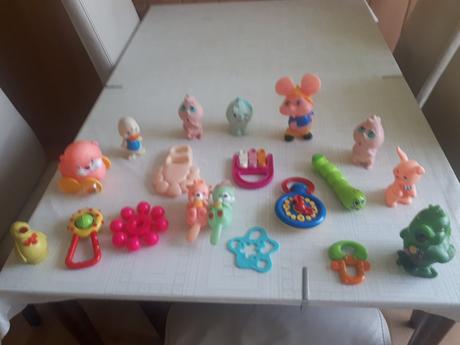 Retro detské gumene hračky, 