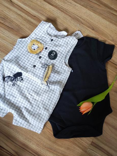 Baby outfit - body + opalovačky next, next,86