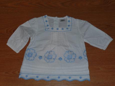 Nenosená - vyšívaná blúzka, f&f,74