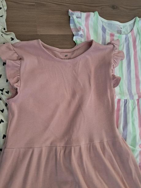 3x šaty, h&m,134