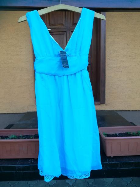 Slávnostné šaty modré, 140