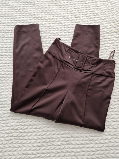 Tmavohnedé elegantné nohavice apart, 40 / 42 / l