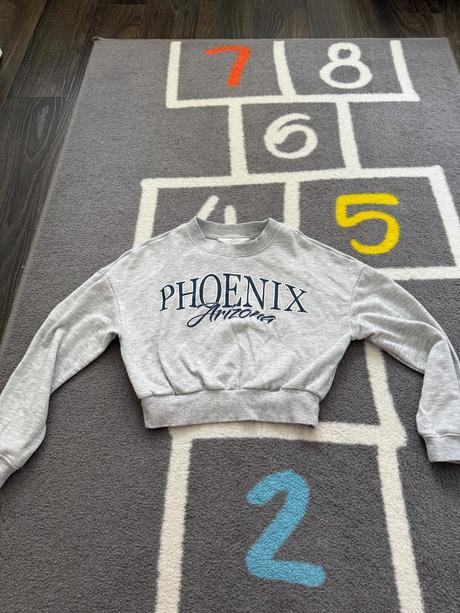 Crop mikina, h&m,134