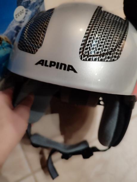 Detská lyžiarska prilba alpina + okuliare salice, alpina sports,s