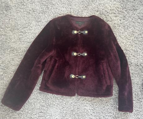 Bordový kožúšok zara v. xs/s, zara,xs