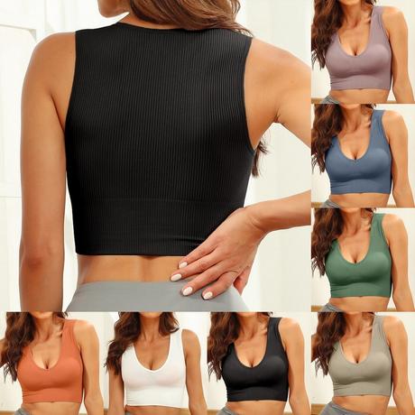 Crop top / podprsenka bez vystuze, l