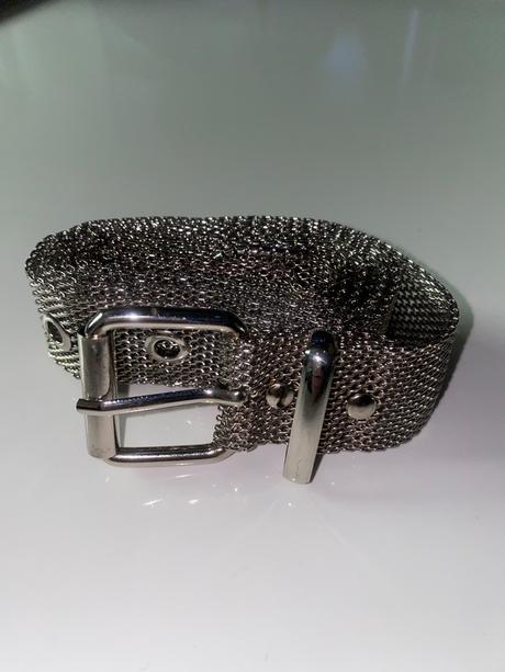 Kovový strieborný opasok, bershka
