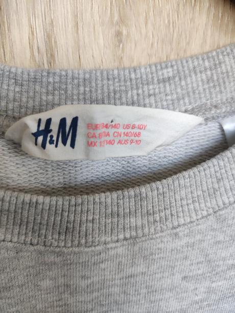 Bavlnená mikina, h&m,140