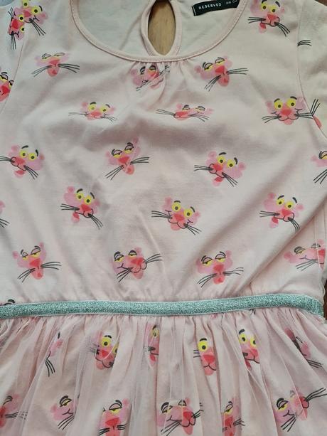 Šaty s ružovým panterom, veľ. 128, zn. reserved, reserved,128