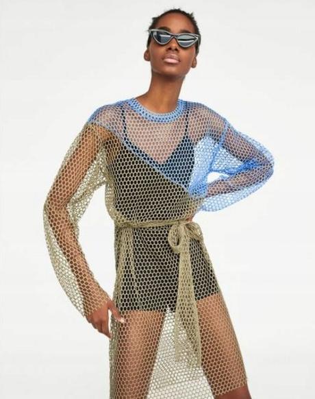 Zara tunika/vrchný prehoz/priesvitné šaty, zara,m