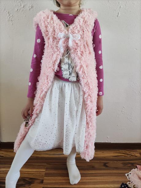 Predĺžená vesta z puffy fur, 92 - xxxl